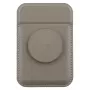 UNIQ Flixa magnetische kaartportemonnee met kickstand Flint Grey MagSafe