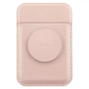 UNIQ Flixa Magnetic Card Wallet met kickstand Blush Pink MagSafe