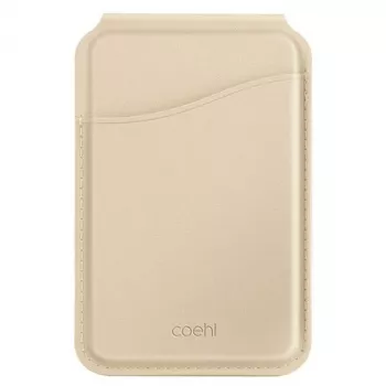 UNIQ Coehl Esme Magnetic Wallet met spiegel en kickstand Cream