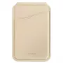 UNIQ Coehl Esme Magnetic Wallet met spiegel en kickstand Cream