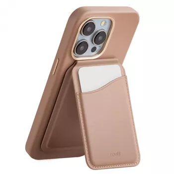 UNIQ Coehl Esme Magnetic Wallet met spiegel en kickstand Dusty Nude