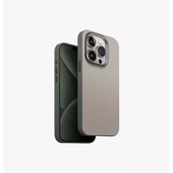 UNIQ Lyden DS MagClick Charging Case voor iPhone 15 Pro 6,1 inch ivoor/vlechtgroen