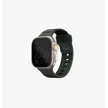 UNIQ Stride Apple Watch-armband 42/44/45/49mm FKM rubber mosgroen