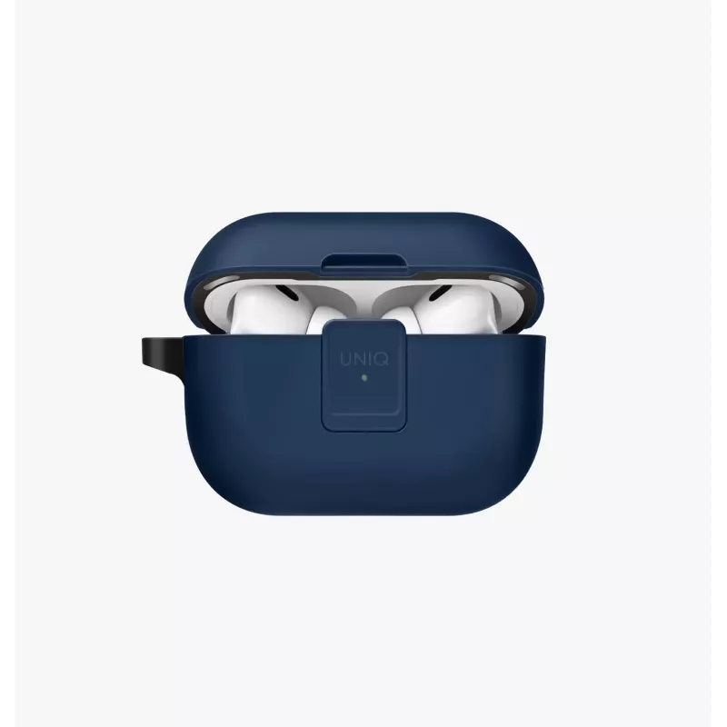 UNIQ Clyde Lock Case voor AirPods Pro 2 (2022/2023) - krijtgrijs/marineblauw