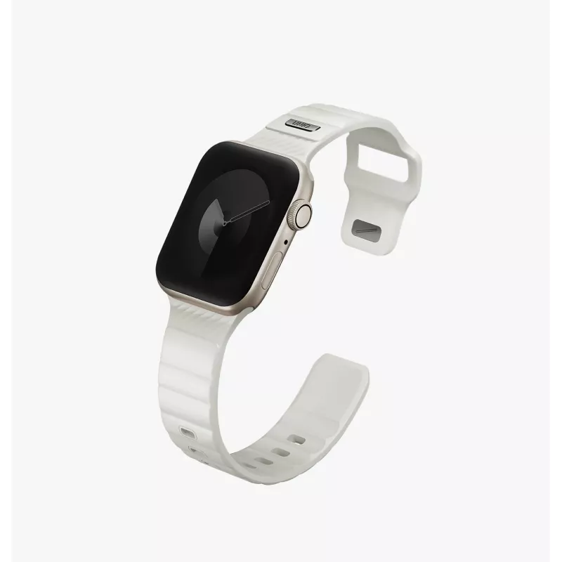 UNIQ Stride SE Apple Watch-armband 49/46/45/44mm FKM rubber lume midnight green