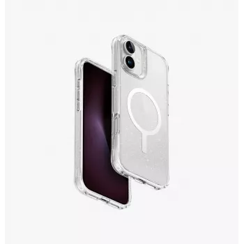 UNIQ LifePro Xtreme Magclick Charging Case voor iPhone 16 Plus 6,7 inch transparant tinsel lucent
