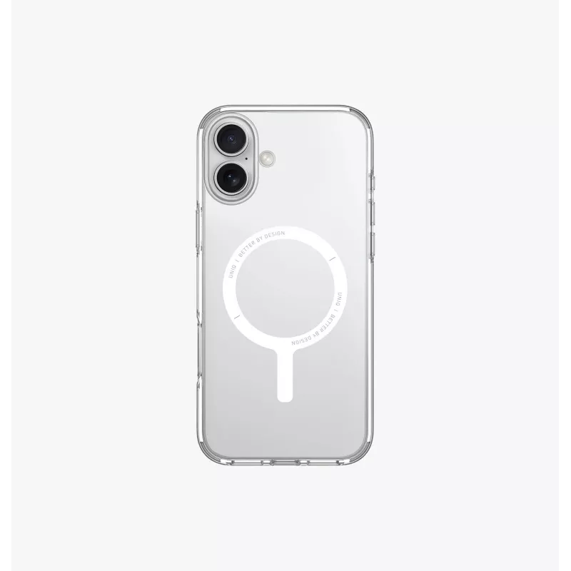 UNIQ Clario Case voor iPhone 16 Plus 6,7 inch Magclick Charging lucent clear