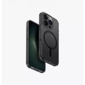 UNIQ Clario Case voor iPhone 16 Pro 6,3 inch Magclick Charging Smoke