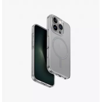 UNIQ Clario Case voor iPhone 16 Pro 6,3 inch Magclick Charging Smoke