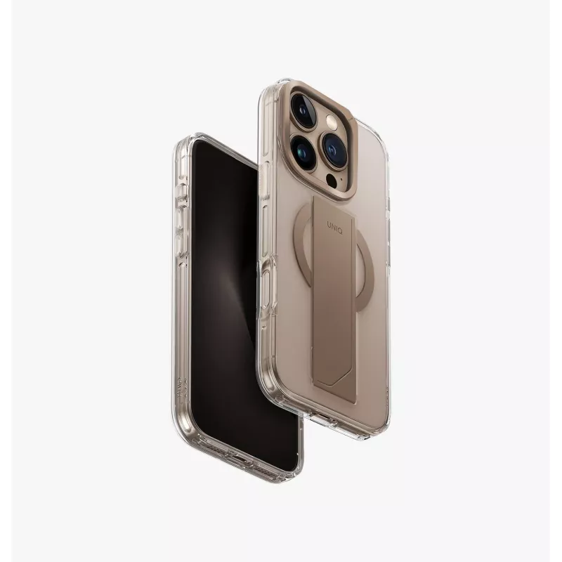 UNIQ Heldro Max Case voor iPhone 16 Pro 6,3 inch Magclick opladen Clear Lucent