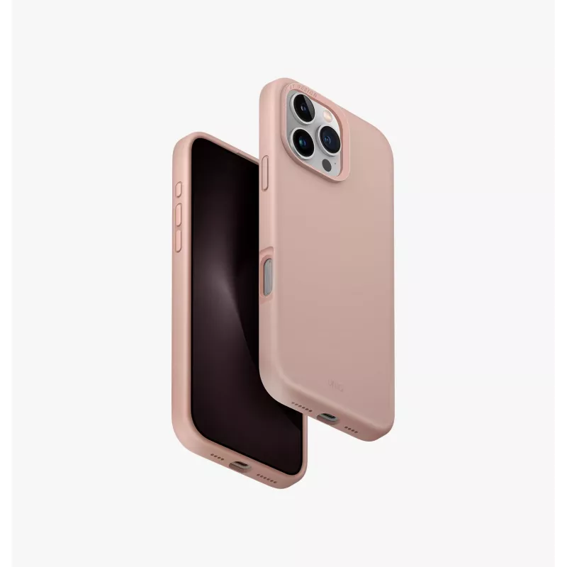 UNIQ Lino Hue iPhone 16 Pro Max 6,9 inch MagClick oplaadcase Blush Pink