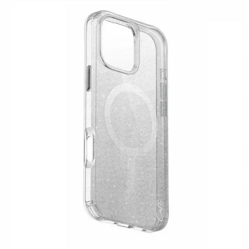 UNIQ Coehl Lumino iPhone 16 Pro 6,3 inch Magnetic Charging Case Sparkling Silver