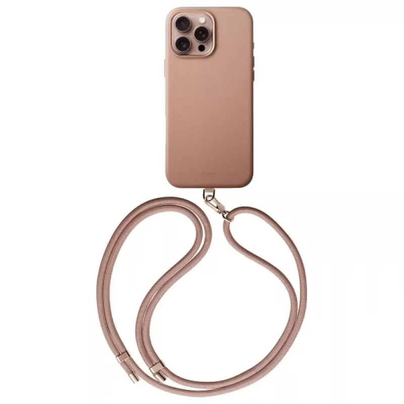 UNIQ Coehl Muse Magnetic Charging Case voor Apple iPhone 16 Pro 6,3 inch Dusty Nude