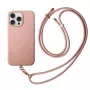 UNIQ Coehl Creme Case voor iPhone 16 Pro 6,3 inch met magnetisch opladen, balletroze