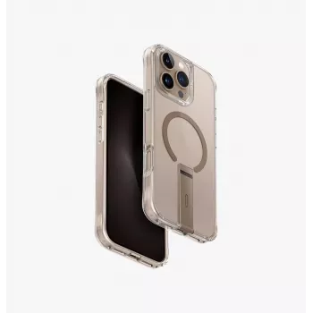 UNIQ Eleva Case met Vertica Stand voor iPhone 16 Pro Max 6,9 inch Carbon Black