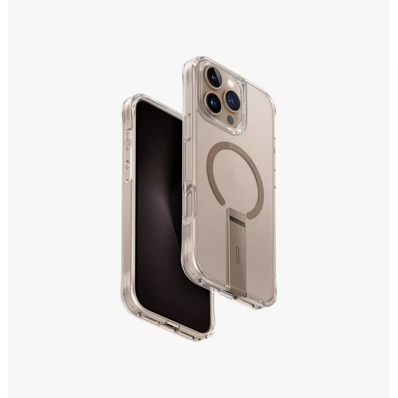 UNIQ Eleva Case met Vertica Stand voor iPhone 16 Pro Max 6,9 inch Carbon Black