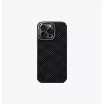 UNIQ Keva Max Magclick Charging Case voor iPhone 16 Pro 6,3 inch - zwart carbon