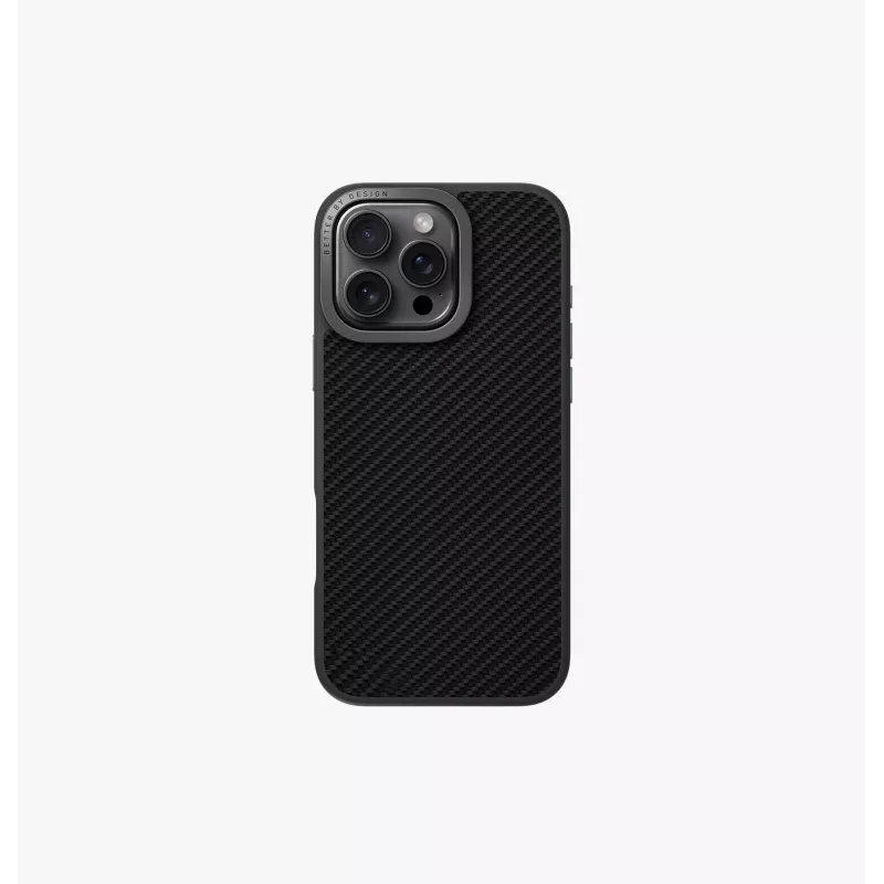 UNIQ Keva Max Magclick Charging Case voor iPhone 16 Pro 6,3 inch - zwart carbon