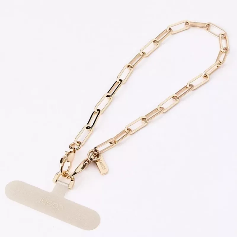UNIQ Coehl GoldiLocks handkoord universeel telefoonhandkoord Champagne Gold