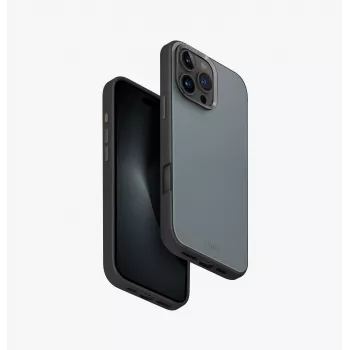 UNIQ Lyden DS hoes voor iPhone 16 Pro Max 6,9 inch MagClick opladen Washed Blue-Black