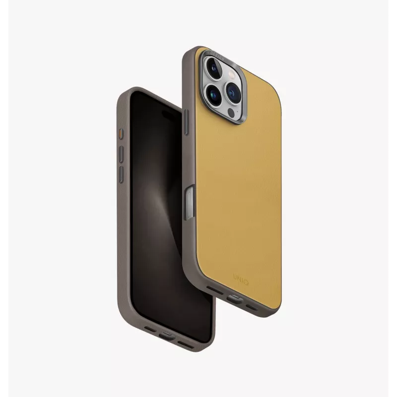 UNIQ Lyden DS Case voor iPhone 16 Pro Max 6,9 inch Magclick Charging - Carmel/Ivory
