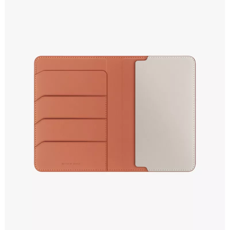 UNIQ Belmont RFID-blocking paspoorthoesje Terracotta Ivory