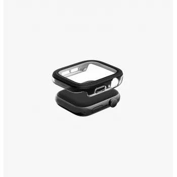 UNIQ Voute beschermhoesje voor Apple Watch Series 10 / 11 42mm met gehard glas schermbeschermer - zilver