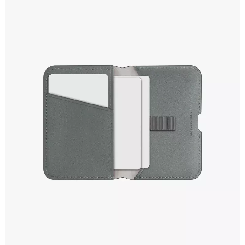 UNIQ Lyden DS magnetische RFID-wallet met telefoonstandaard - grijs