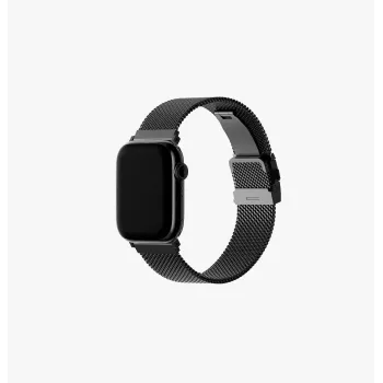UNIQ Dante Pro RVS Milanese Loop band voor Apple Watch 40/41/42mm - Graphite Black