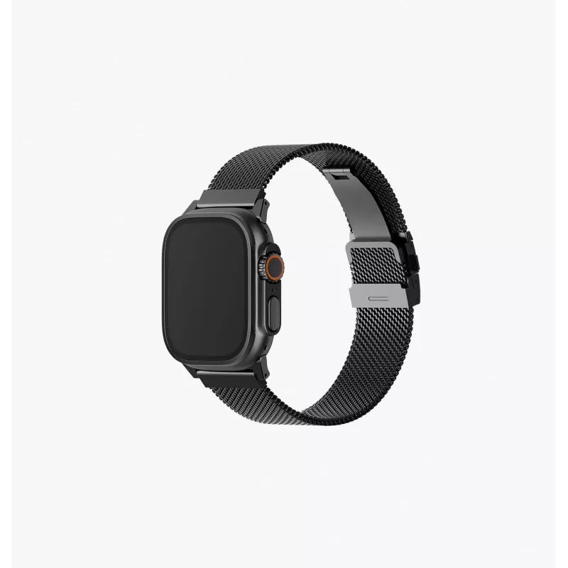UNIQ Dante Pro RVS Milanese Loop band voor Apple Watch 40/41/42mm - Graphite Black