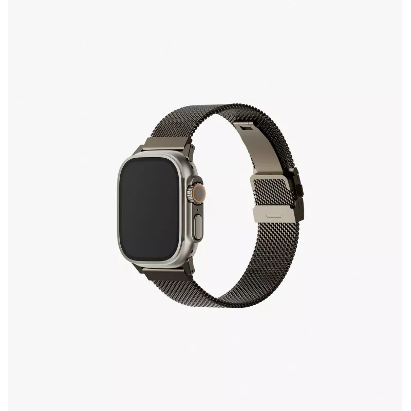 UNIQ Dante Pro RVS Milanese Loop band voor Apple Watch 40/41/42mm - Graphite Black