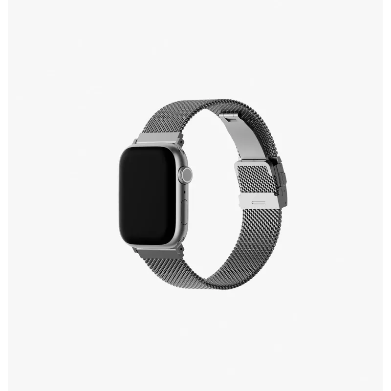 UNIQ Dante Pro RVS Milanese Loop band voor Apple Watch 40/41/42mm - Graphite Black