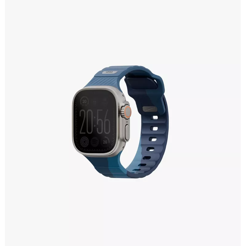 UNIQ Stride De rubberen band voor Apple Watch 49/46/45/44mm, Charcoal