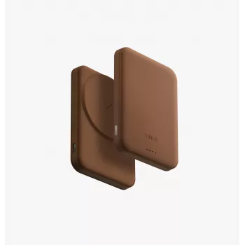 UNIQ Lyden Lexa magnetische powerbank 5000mAh PD USB-C MagSafe, karamel