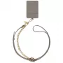 UNIQ Coehl Caryne 3-in-1 universele telefoonkoord met kaartwallet - Pebble