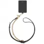 UNIQ Coehl Caryne 3-in-1 universele telefoonkoord met kaarthouder - Ebony