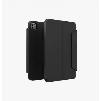 UNIQ Rovus Snapmount magnetisch 360° draaibaar afneembaar hoesje voor iPad Pro 13 M4 2024 / M5 2025, zwart