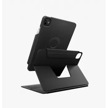 UNIQ Rovus Snapmount magnetisch 360° draaibaar afneembaar hoesje voor iPad Pro 13 M4 2024 / M5 2025, zwart