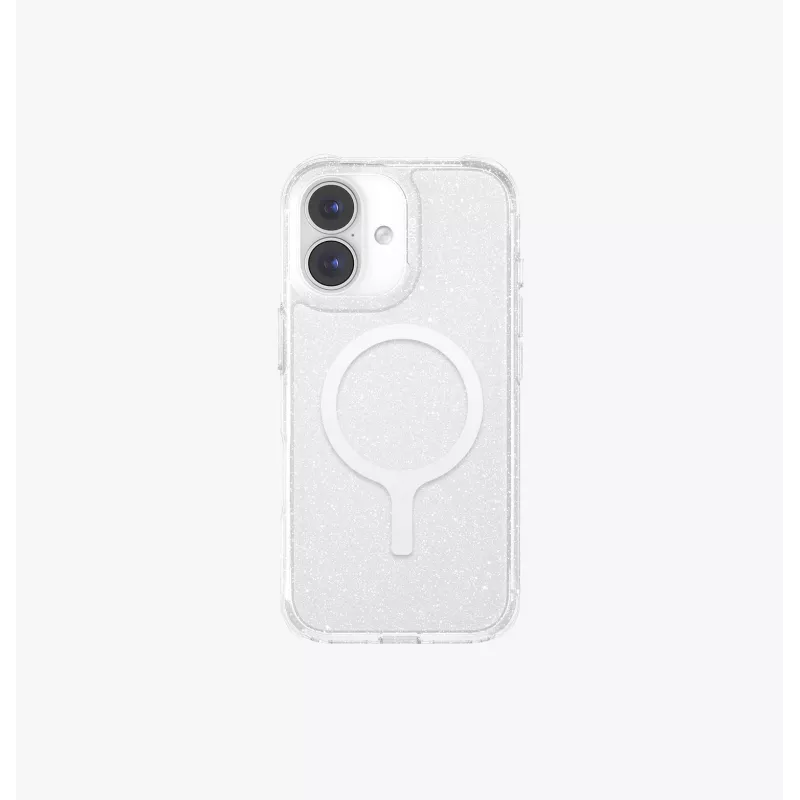 UNIQ LifePro Xtreme MagClick oplaadhoesje voor iPhone 17, transparant glitter