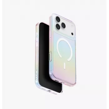 UNIQ Iridescia Case voor Apple iPhone 17 Pro Max, MagClick Charging, Pink Prism