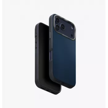 UNIQ Lyden DS Case voor iPhone 17 Pro met MagClick-oplaadfunctie, oranje/grijs