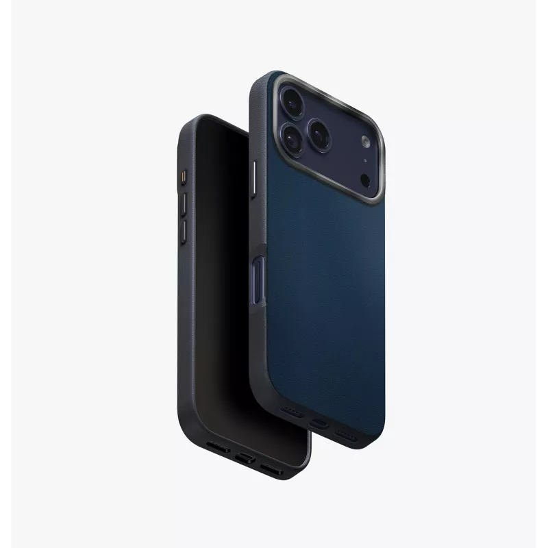 UNIQ Lyden DS Case voor iPhone 17 Pro met MagClick-oplaadfunctie, oranje/grijs