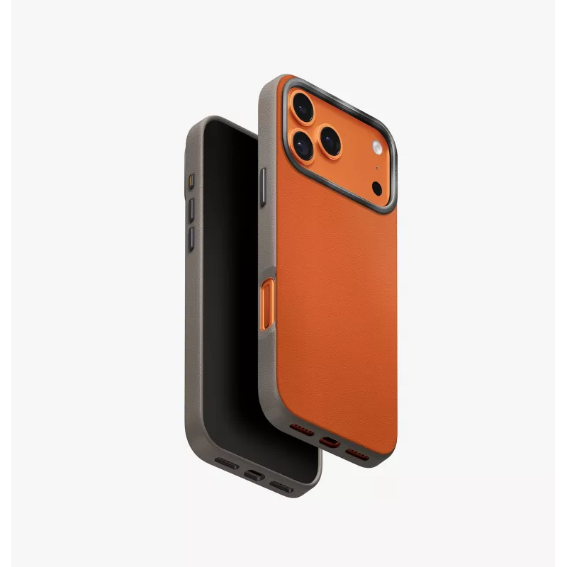 UNIQ Lyden DS Case voor iPhone 17 Pro Max MagClick Charging geel/grijs