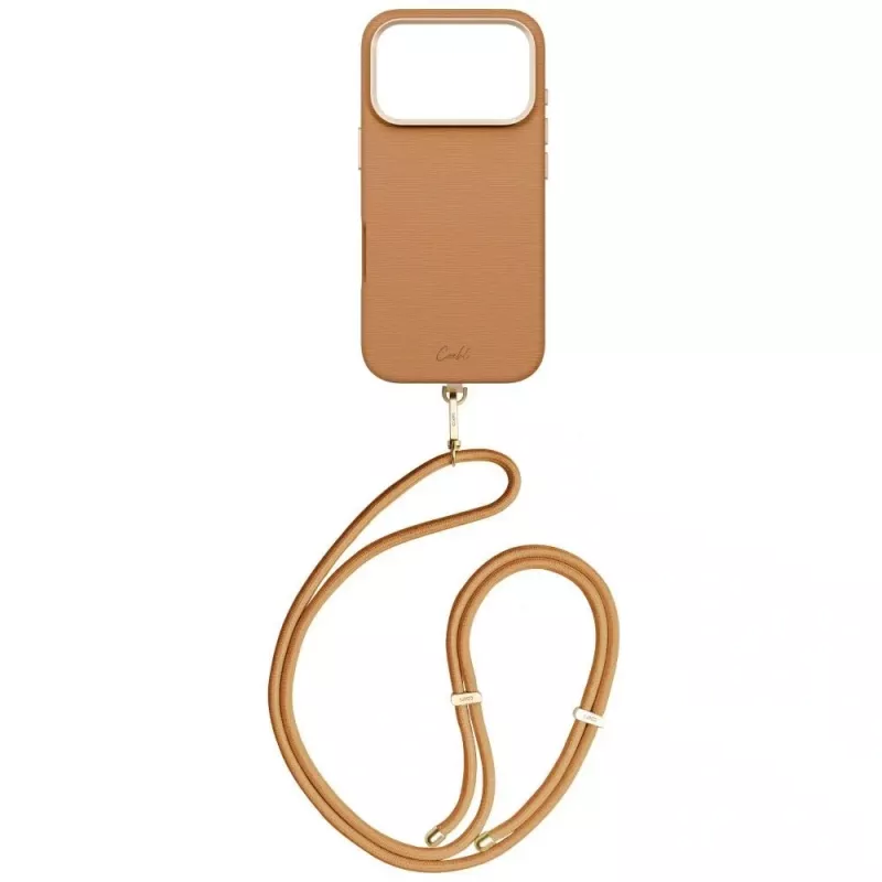 UNIQ Coehl Mirelle Magnetic Charging hoesje voor iPhone 17 Pro - bruin