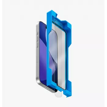 UNIQ Optix Exofit Vividdo Screenprotector van gehard glas voor iPhone 17 Pro met applicator