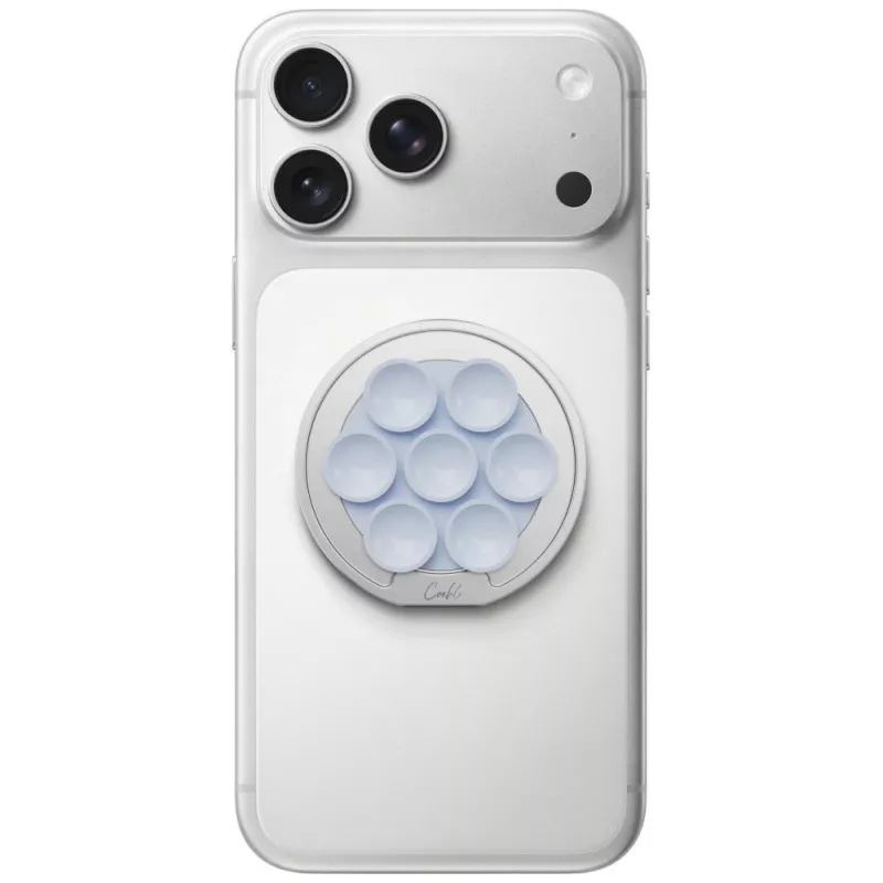 UNIQ Coehl Luna magnetische auto-telefoonhouder met spiegel en zuignap - blauw
