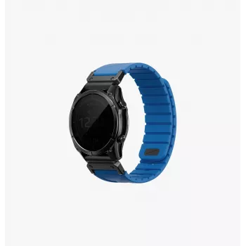 UNIQ Fluo x Smart-Fit siliconenband voor Garmin 22mm - blauw