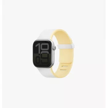 UNIQ Revix IV Premium omkeerbare magnetische band voor Apple Watch 42/41/40mm wit/geel