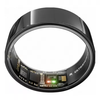 ULTRAHUMAN Ring Air – Smart Ring voor dames en heren – slaap- en fitnesstracking wearable – hartslag – Smart Ring Aster Black maat 12