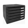 Exacompta BIG-BOX PLUS HORIZON ladebox DIN A4 liggend, 355 x 270 x 271 mm, zwart (308714D)